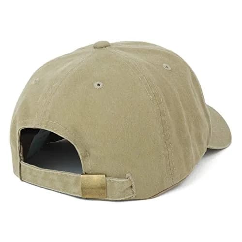 Trendy Apparel Shop Oversize XXL Pigment Dyed Washed Cotton Baseball Cap 65cm | Khaki thumbnail 3