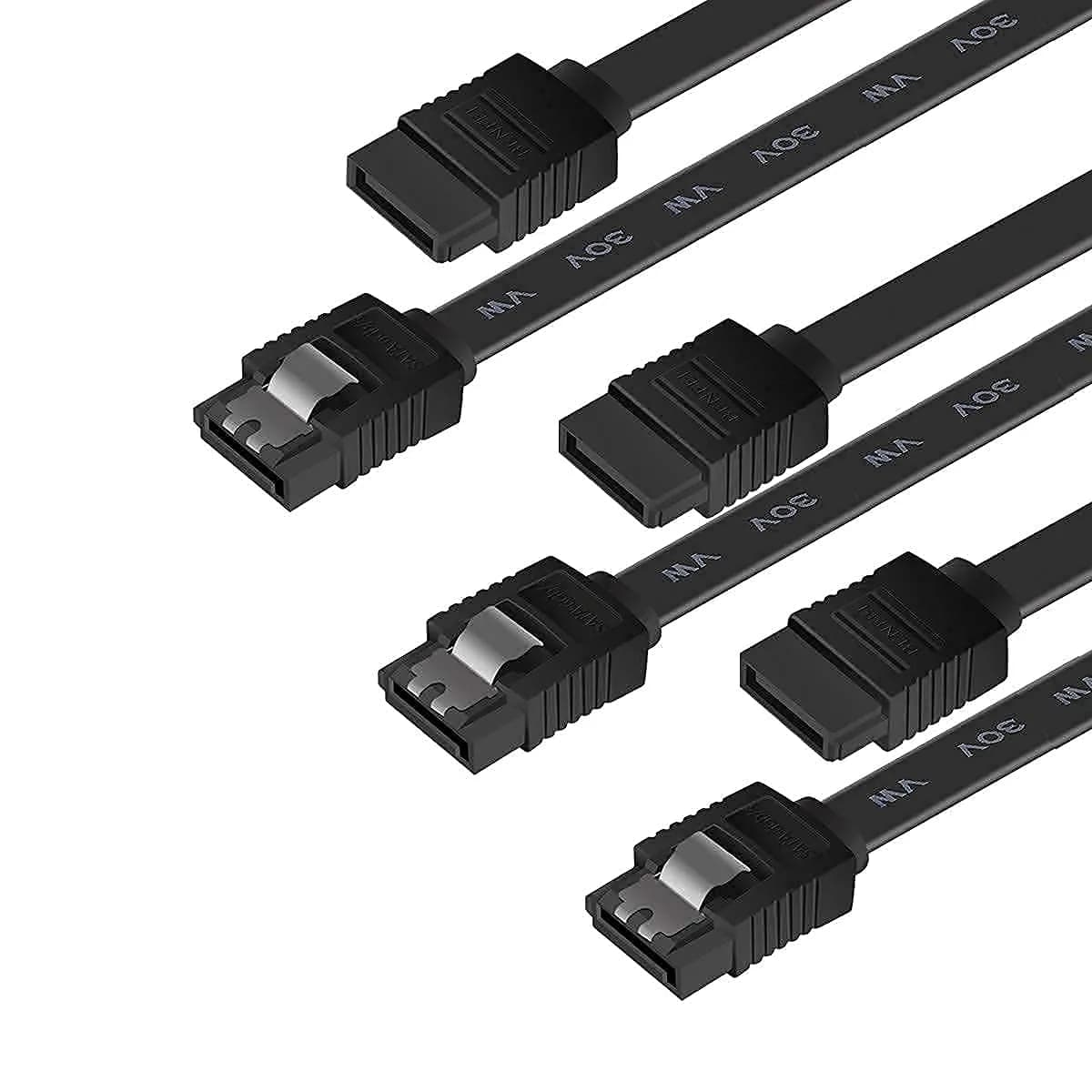 BENFEI SATA Cable III 3 Pack 18 Inch | 6Gbps Data Transfer with Locking Latch