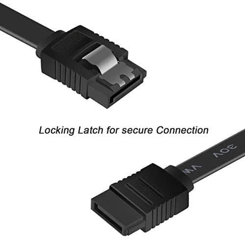 BENFEI SATA Cable III, 6 Pack 18 Inch | 6Gbps Data Transfer with Locking Latch thumbnail 3