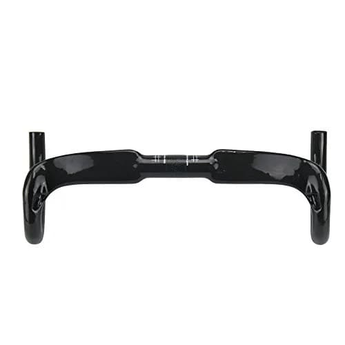 Alfa Pasca Carbon Road Bike Handlebars 31.8mm x 420mm | Lightweight T800 Carbon Fiber with Internal Routing thumbnail 1