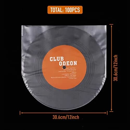 Facmogu 100PCS LP Vinyl Inner Sleeves 12" Anti-Static Protects Vinyl Dust & Scratches thumbnail 7