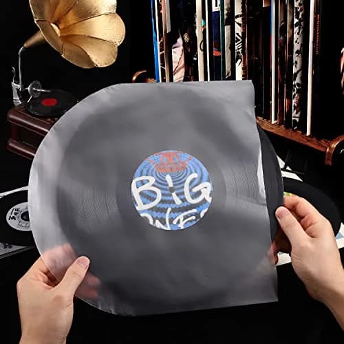 Facmogu 100PCS LP Vinyl Inner Sleeves 12" Anti-Static Protects Vinyl Dust & Scratches thumbnail 8