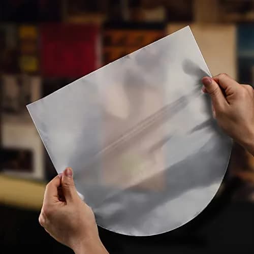Facmogu 100PCS LP Vinyl Inner Sleeves 12" Anti-Static Protects Vinyl Dust & Scratches thumbnail 3