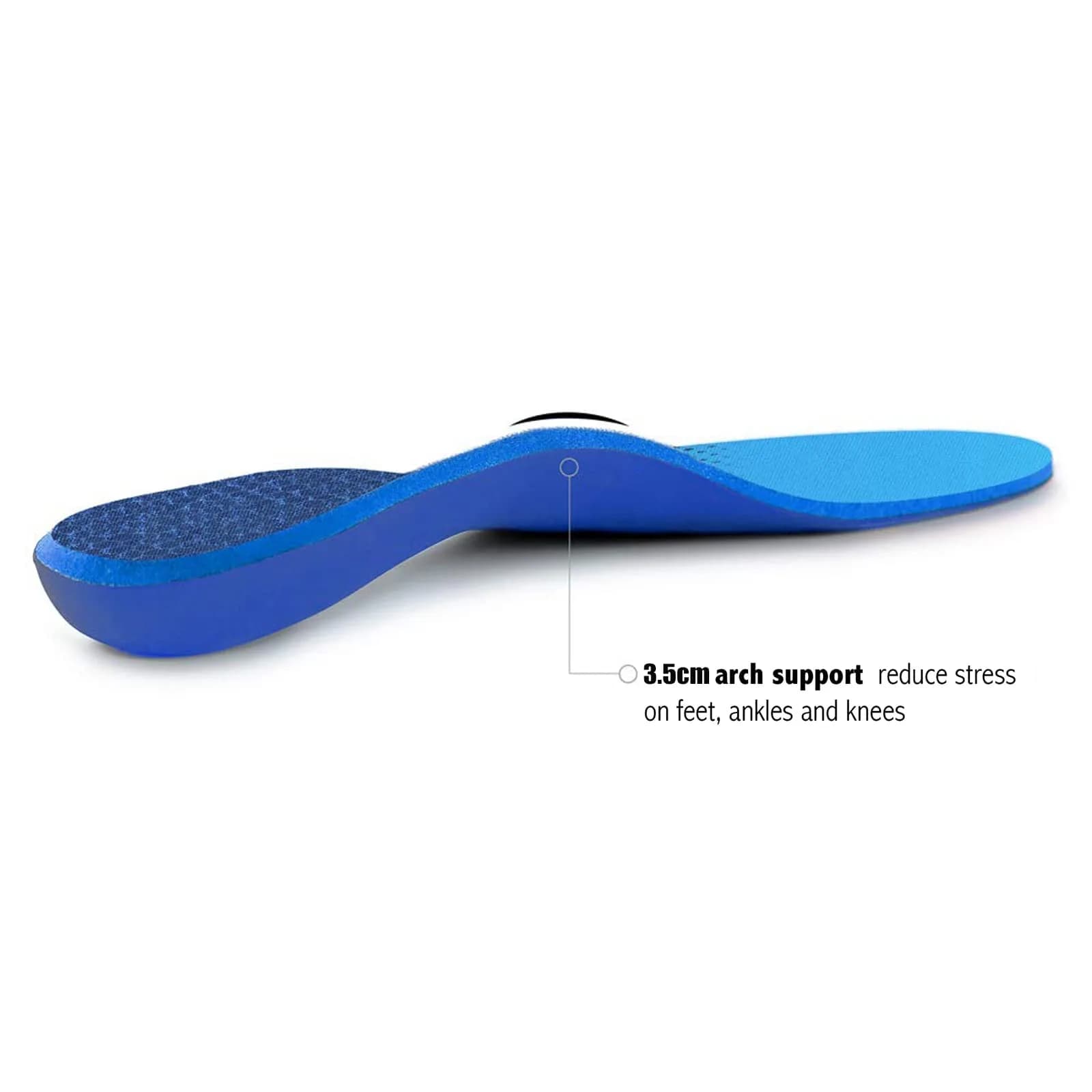 WALK·HERO COMFORT AND SUPPORT Plantar Fasciitis Insoles Arch Supports Mens 5-5 1/2 | Womens 7-7 1/2 | Relief for Flat Feet thumbnail 3