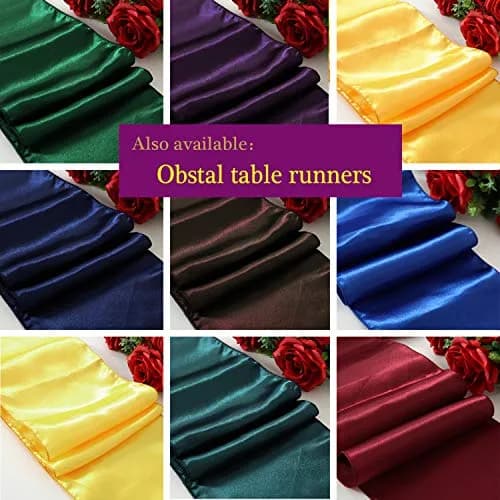 Obstal Black Polyester Table Cloth 152cm x 213cm | Stain & Water Resistant for Dining thumbnail 8