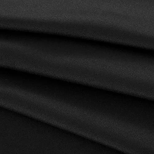Obstal Black Polyester Tablecloth 152cm x 213cm | Stain & Water Resistant for Dining thumbnail 4