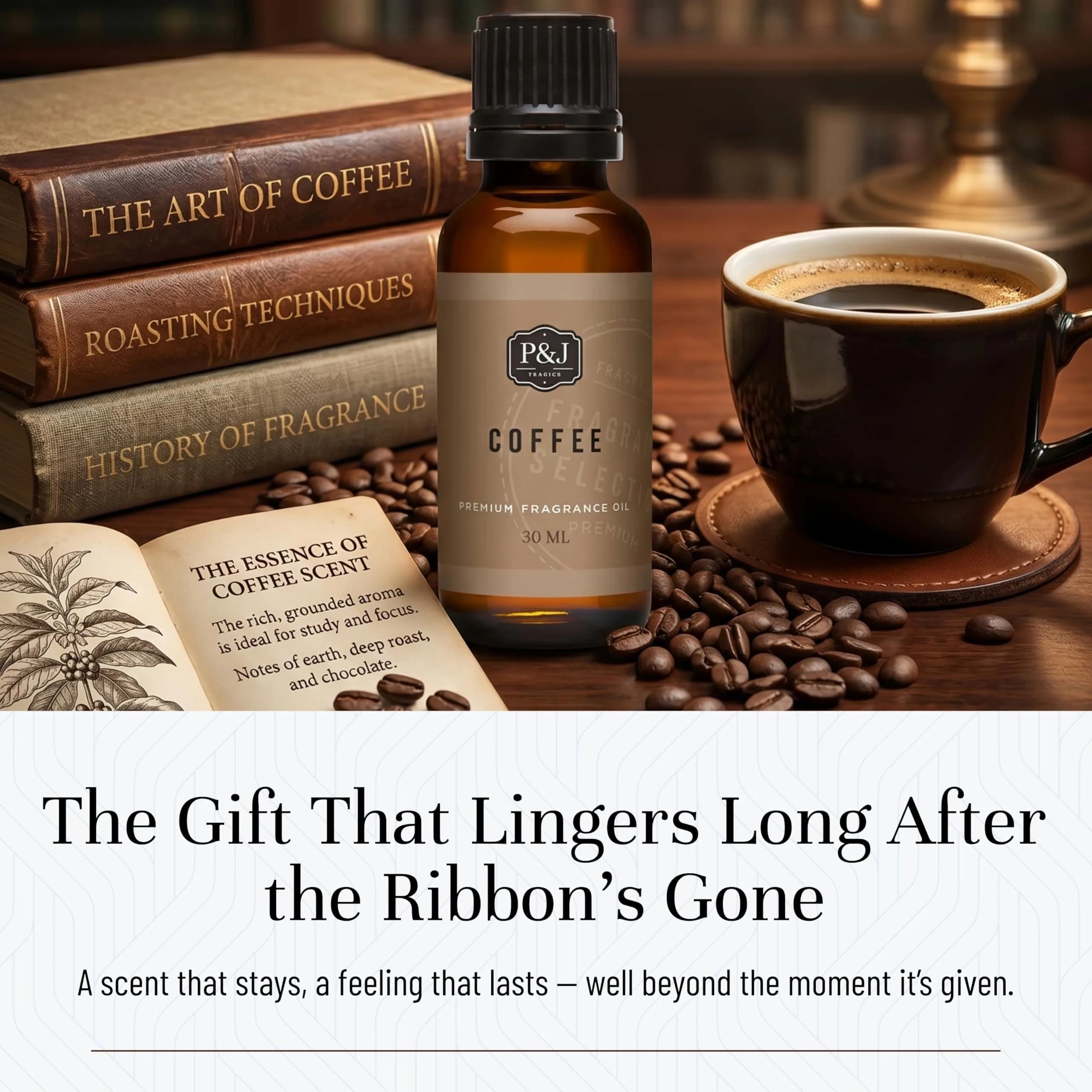 P&J Trading Coffee Fragrance Oil for Candle Making, Freshie, Soap & Diffuser (30ml / 1.01 Fl Oz) | USA Imported Aroma thumbnail 5