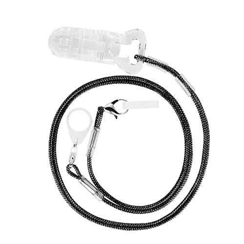SOUNDLINK Hearing Aid Clip Black | Anti-Lost Lanyard Protector BTE Clip Holder for Adults Seniors thumbnail 2