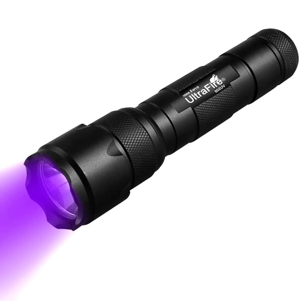 ULTRAFIRE WF-502B UV Blacklight Flashlight 104g (3.7oz) | 395-405nm LED for Pet Stains & Leak Detection - main product image