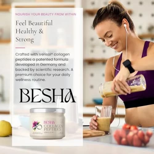 BESHA INC Verisol Collagen Bioactive Peptides Powder 190g (6.7 Oz) | Clinically Tested for Skin Elasticity thumbnail 5