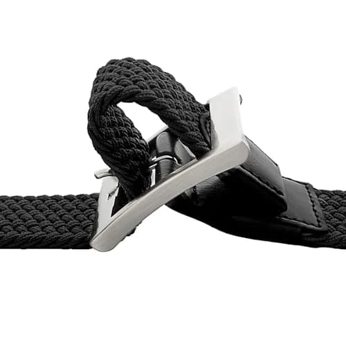 Drizzte Men's 75'' Braided Elastic Stretch Belt | Breathable & Adjustable for Big & Tall thumbnail 5
