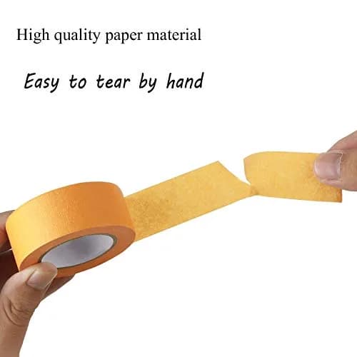 JONYEE Colored Masking Tape 8 Rolls | 2.54 cm (1 Inch) x 15 m (49.2 ft) Biodegradable Crepe Paper Tape thumbnail 5