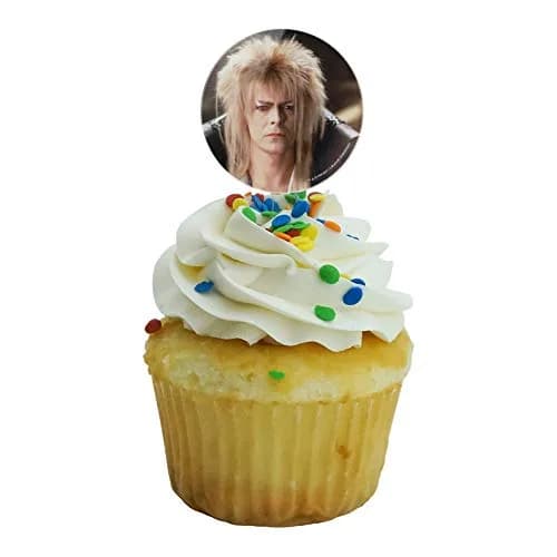 GRAPHICS & MORE Labyrinth Goblin King David Bowie Cupcake Picks Set of 6 | Food-Safe Acrylic, 1.5" Diameter, 3.5" Height thumbnail 5