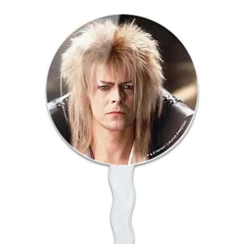 GRAPHICS & MORE Labyrinth Goblin King David Bowie Cupcake Picks Set of 6 | Food-Safe Acrylic, 1.5" Diameter, 3.5" Height thumbnail 2