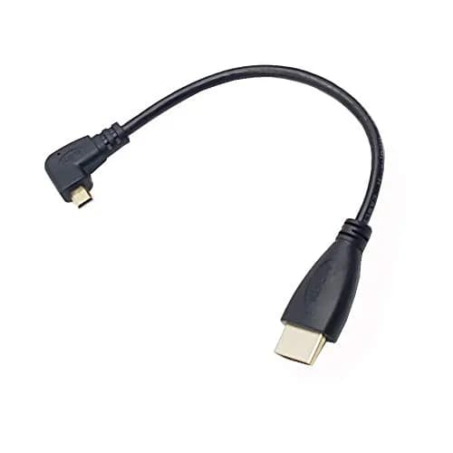 Seadream Angled Micro HDMI to HDMI Cable 20cm (8 inch) | 2-Pack Right Angle Male to Male thumbnail 2