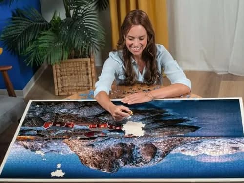 Ravensburger Hamnoy, Lofoten 3000 Piece Jigsaw Puzzle for Adults | 121cm x 80cm (47.6in x 31.5in) thumbnail 4