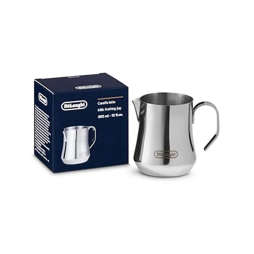 De'Longhi DLSC060 Milk Frothing Jug Stainless Steel 350ml (11.8 oz) | Perfect Cappuccino Foam thumbnail 1