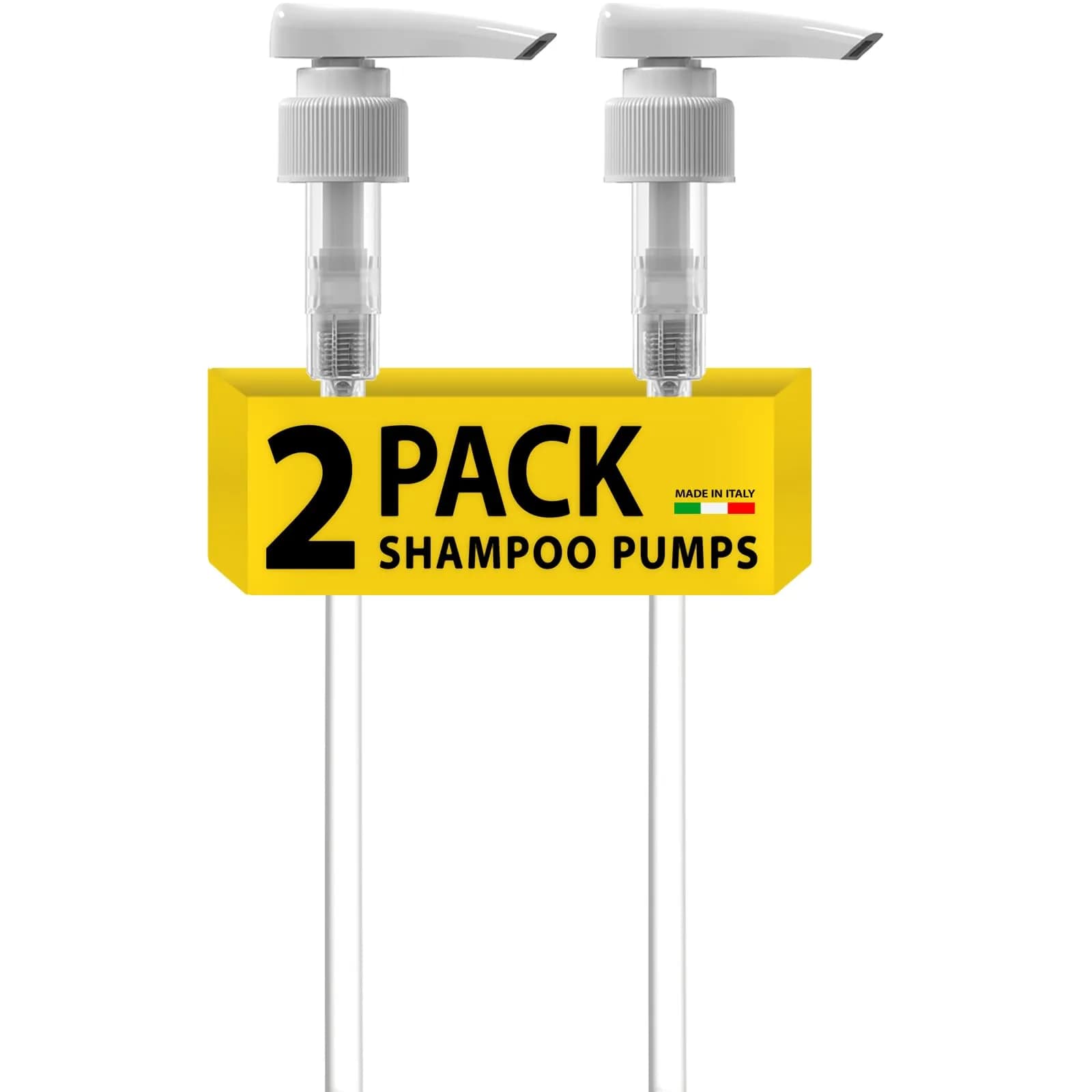 Bar5F White 33.8 oz Pump Dispenser | Universal for Shampoo & Conditioner - main product image