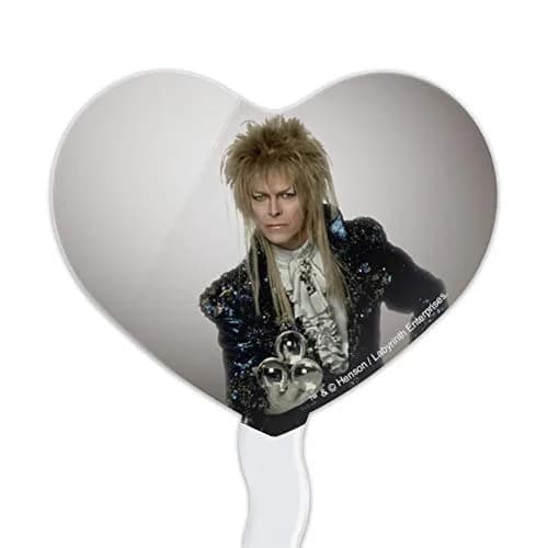 GRAPHICS & MORE David Bowie As Jareth From The Labyrinth Heart Love Cupcake Picks Set of 6 | Food-Safe Acrylic, 1.6" Wide thumbnail 2