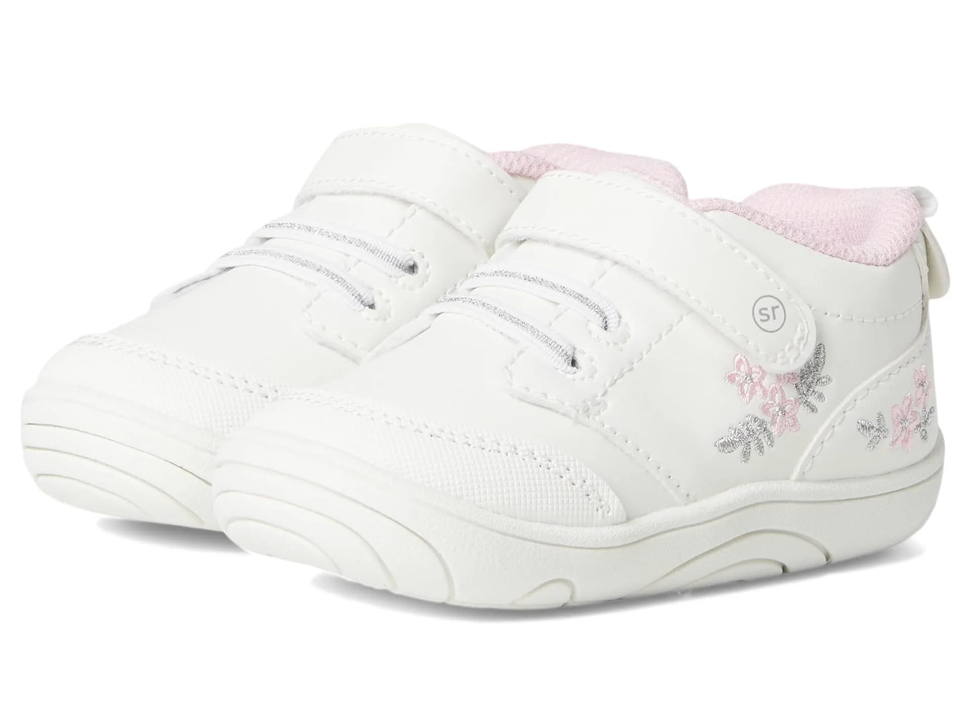 Stride Rite 360 SR-Taye 2.0 Infant/Toddler Pink Shoes | Soft Memory Foam & Hook & Loop Closure - main product image