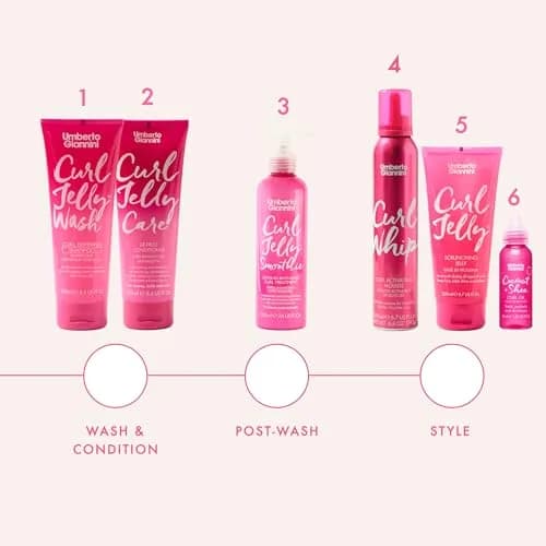 Umberto Giannini Curl Jelly Care Conditioner 250 ml | Vegan & Cruelty-Free De-Frizz for Curly & Wavy Hair thumbnail 8