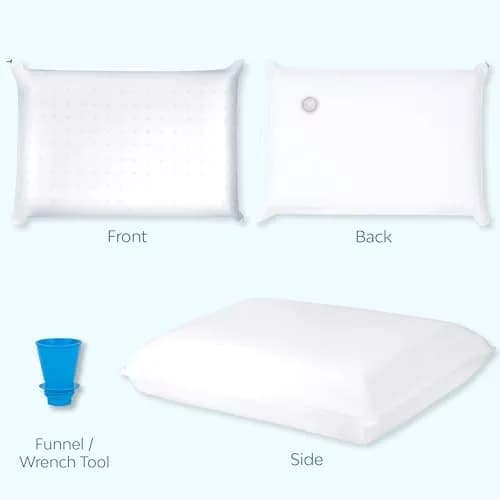 Mediflow Water Pillow Memory Foam Water Base Technology | Adjustable Neck Support thumbnail 6