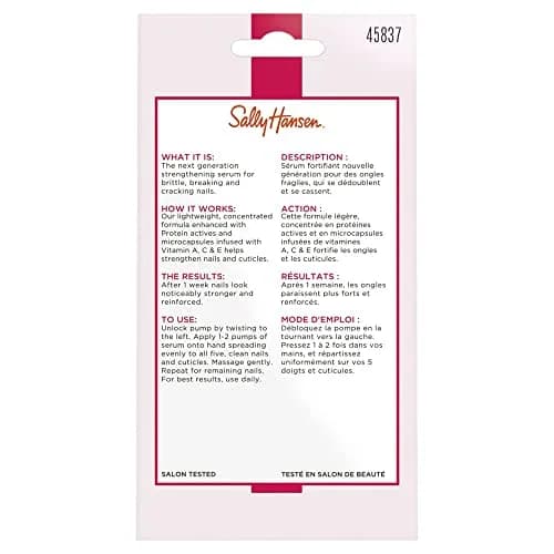 Sally Hansen Nail Treatment Hard As Nails Serum 0.45 Fl Oz | Vitamin Enriched Nail Strengthener thumbnail 5