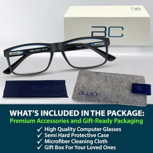 BLUE CUT Blue Light Blocking Glasses For Men/Women | Reduce Eye Strain & Fatigue in India thumbnail 6
