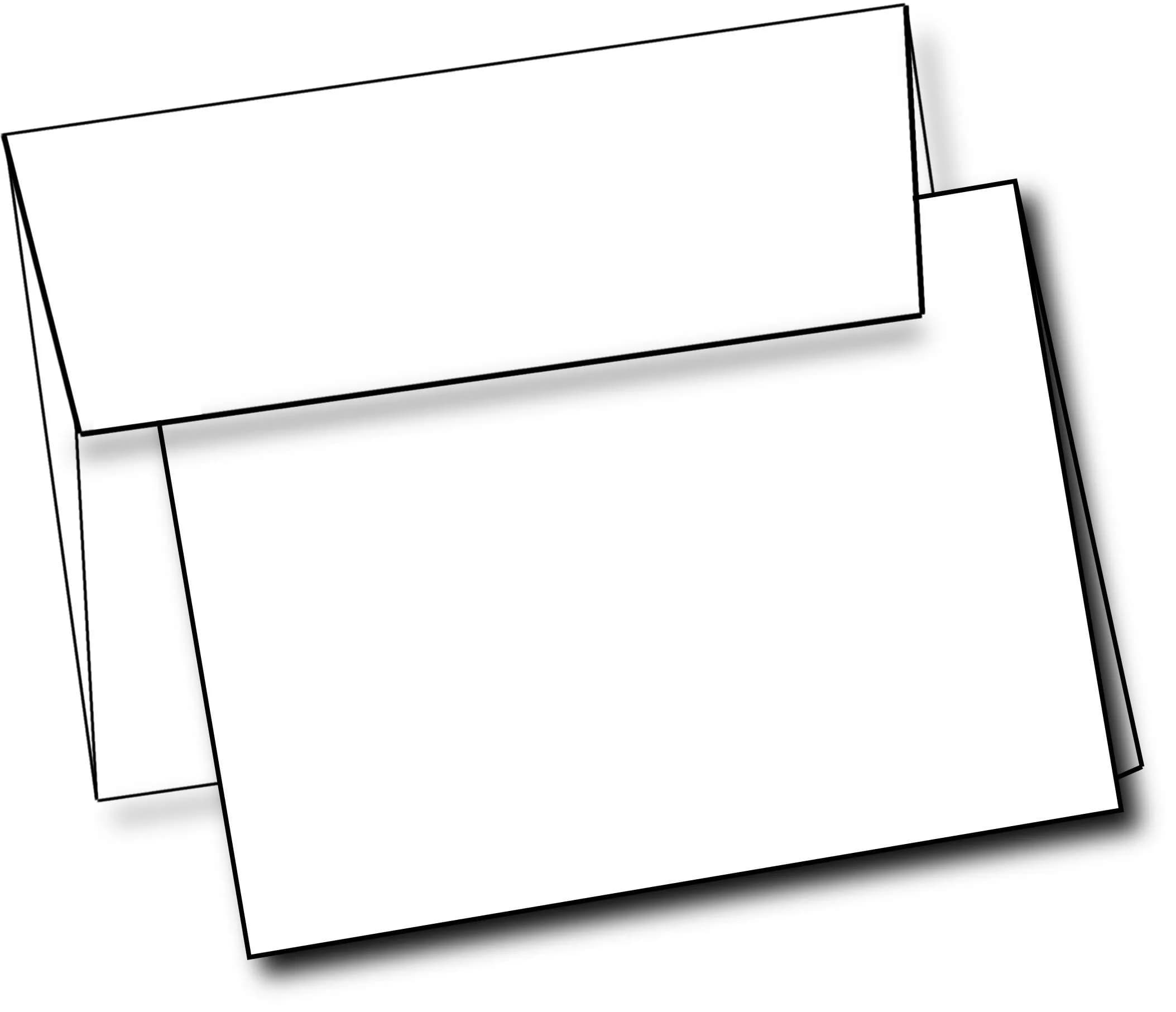 Purple Q Crafts White Greeting Cards & Envelopes 5" x 7" | Customizable, Heavyweight Cardstock, 40 Pack — White
