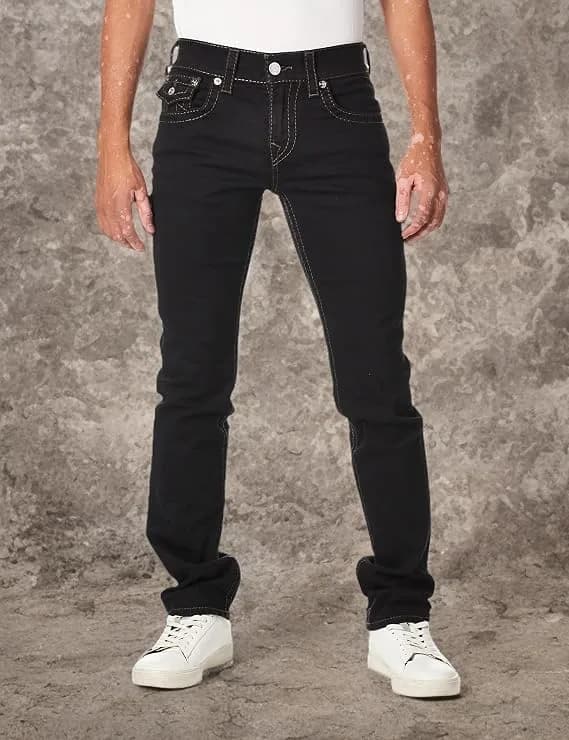 True Religion Ricky Big T Straight Leg Jean | Body Rinse Black | 34x34 thumbnail 4