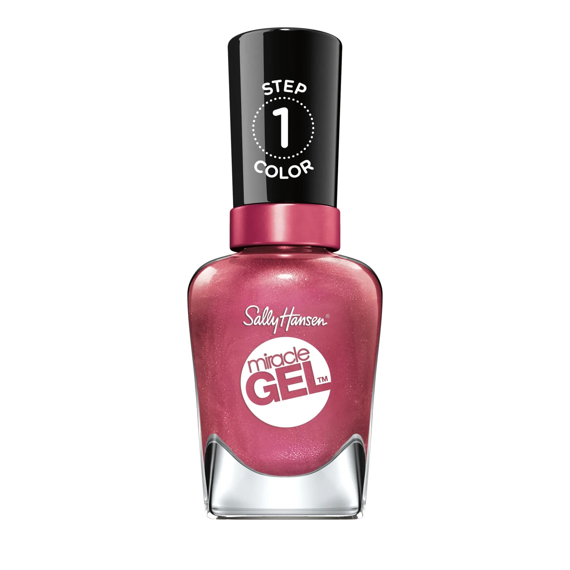 Sally Hansen Miracle Gel Nail Polish 0.5 Fl Oz | Long Lasting, No UV Needed, Vegan, Glossy, Wine Stock — 242 Saturn It Up! / 0.5 Fl Oz