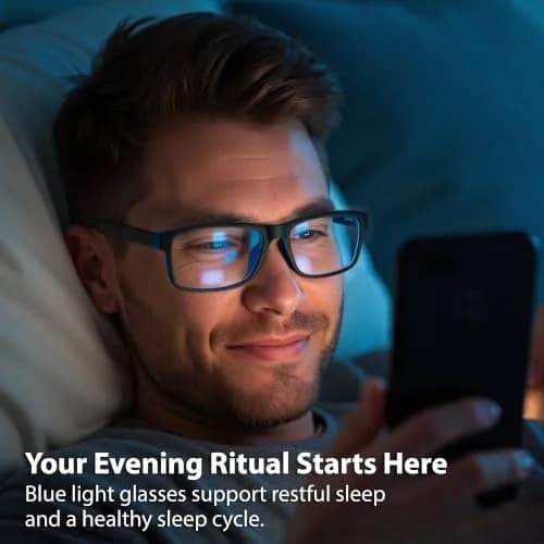 BLUE CUT Blue Light Blocking Glasses for Men/Women | Reduce Eye Strain & Fatigue thumbnail 5