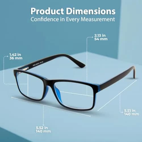 BLUE CUT Blue Light Blocking Glasses for Men/Women | Reduce Eye Strain & Fatigue thumbnail 7