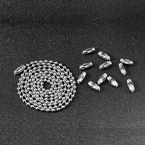 Tiparts 30 Feet Stainless Steel Ball Chain with 20 Connectors (1.5mm / 0.059in) thumbnail 4