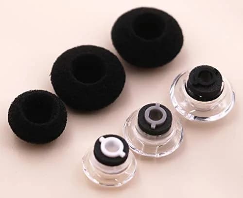 IiEXCEL Replacement Eartip Kit for Plantronics Voyager Legend Headset, 3 Pairs S/M/L Clear | Soft Silicone Earbuds for Enhanced Fit thumbnail 1