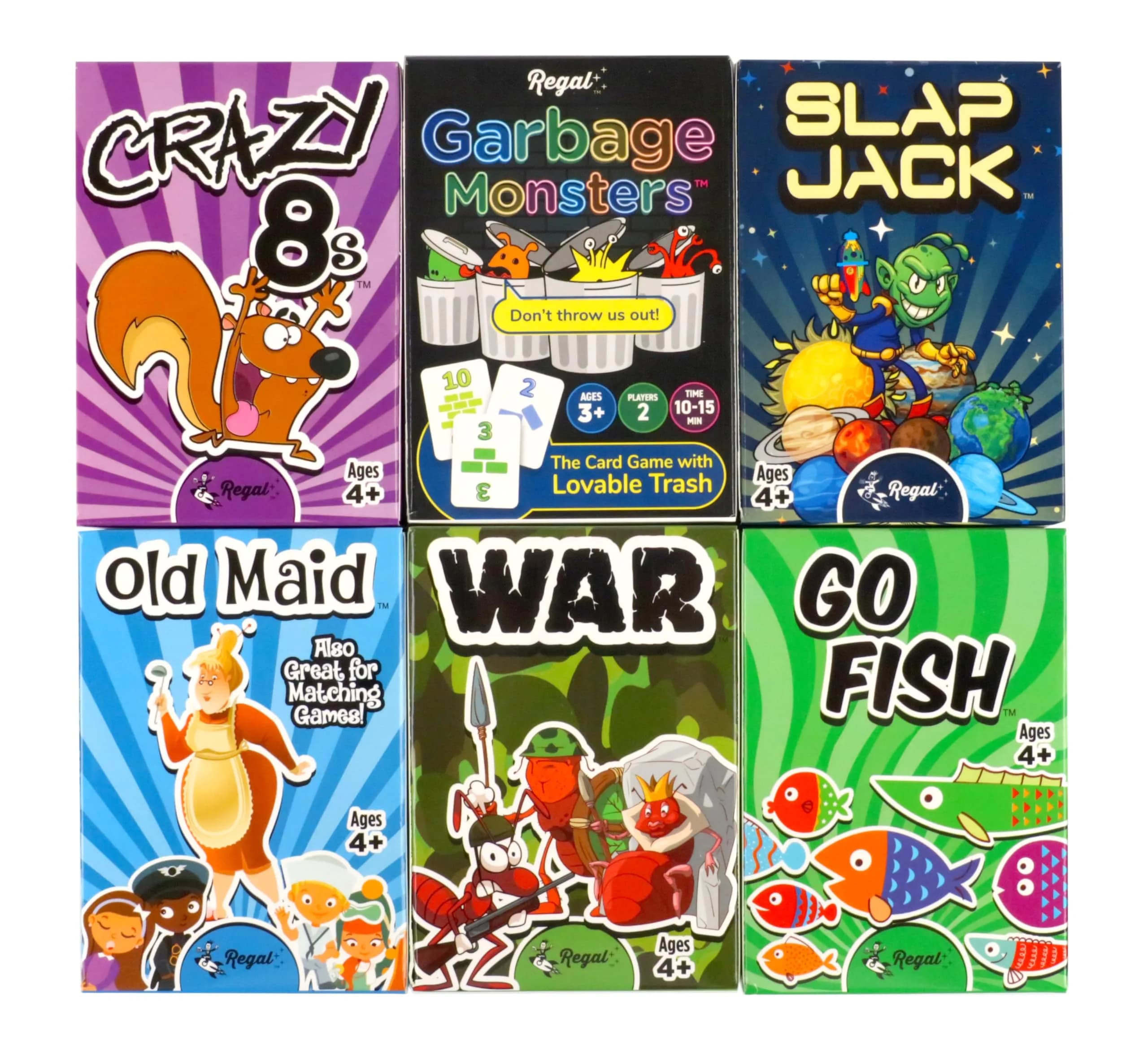Regal Games Classic Card Games Set - 6 Classic Card Games for Kids & Families | 0.5 lb (0.23 kg) - main product image