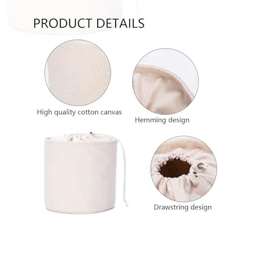 YONBEN Purse Organizer Insert | Cotton Canvas Bag Compartment with Round Pocket & Liners thumbnail 3