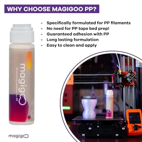 Magigoo Polypropylene 3D Printer Bed Adhesive Glue | Strong Bond, Easy Release, 50mL thumbnail 6