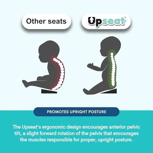 Upseat Baby Floor & Booster Seat with Tray | Ergonomic Design for Upright Posture & Hip Development thumbnail 8