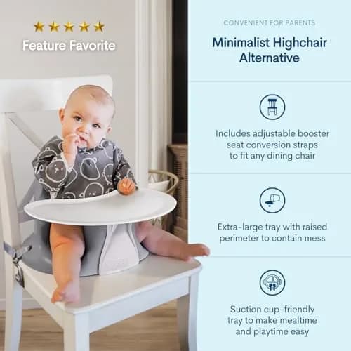 Upseat Baby Floor & Booster Seat with Tray | Ergonomic Design for Upright Posture & Hip Development thumbnail 3