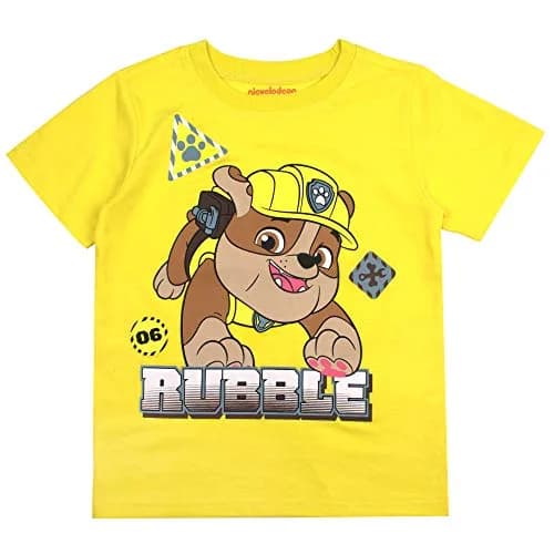 Paw Patrol Nickelodeon Boys 3 Pack Short Sleeve T-Shirt for Toddler and Big Kids Blue | Officially Licensed Cartoon Print thumbnail 3