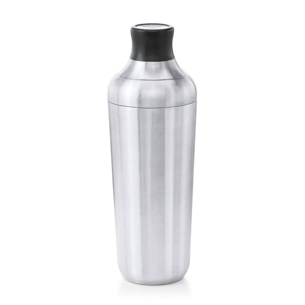 OXO Steel Cocktail Shaker with Strainer 24 oz | Leak-Proof, Stainless Finish, Easy-Jigger Cap - main product image