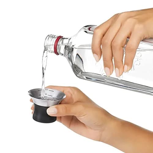 OXO Steel Cocktail Shaker with Strainer 24 oz | Leak-Proof, Stainless Finish, Easy-Jigger Cap thumbnail 5