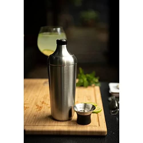 OXO Steel Cocktail Shaker with Strainer 24 oz | Leak-Proof, Stainless Finish, Easy-Jigger Cap thumbnail 8