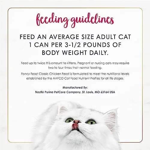 Fancy Feast Chicken Classic Pate Wet Cat Food 3 oz Can Pack of 24 | Complete & Balanced Nutrition thumbnail 6