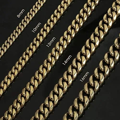 PY BLING 10mm Miami Cuban Link Chain Necklace 22 Inch | Durable Buckle Closure thumbnail 8