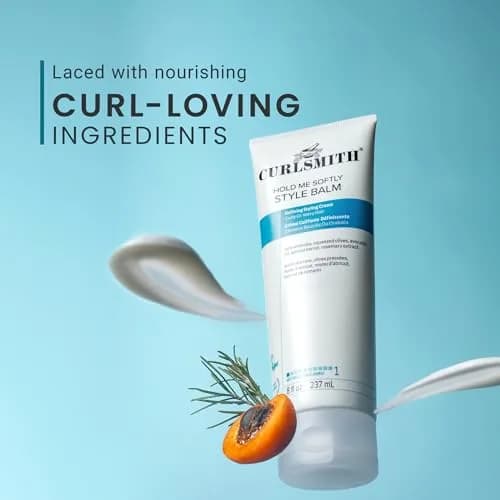 CURLSMITH Hold Me Softly Style Balm, 8 oz | Soft, Flexible Curl Cream for All Curl Types thumbnail 4