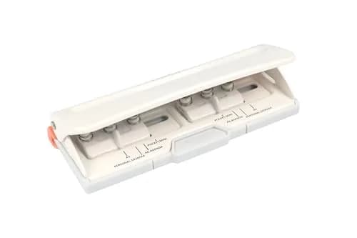 BiraBira 6 Hole Punch, 8 Sheet Capacity for Planners and 6 Ring Binders | Adjustable Metal Punch thumbnail 1