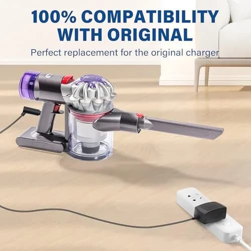 LotFancy 26V AC DC Adapter Charger for Dyson V6 V7 V8 Vacuum Power Supply | UL Listed 6FT Cord thumbnail 2