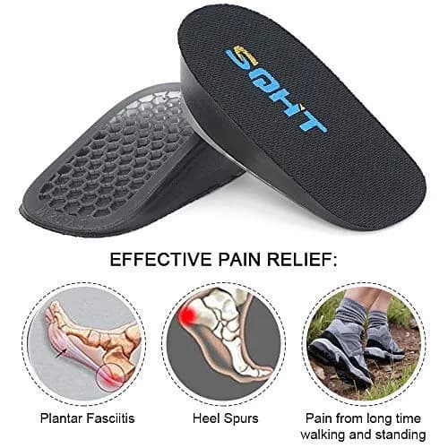SQHT Height Increase Insoles - Gel Shoe Heel Lift Inserts & Pads | 1.4 Inch Height Boost for Men & Women thumbnail 3